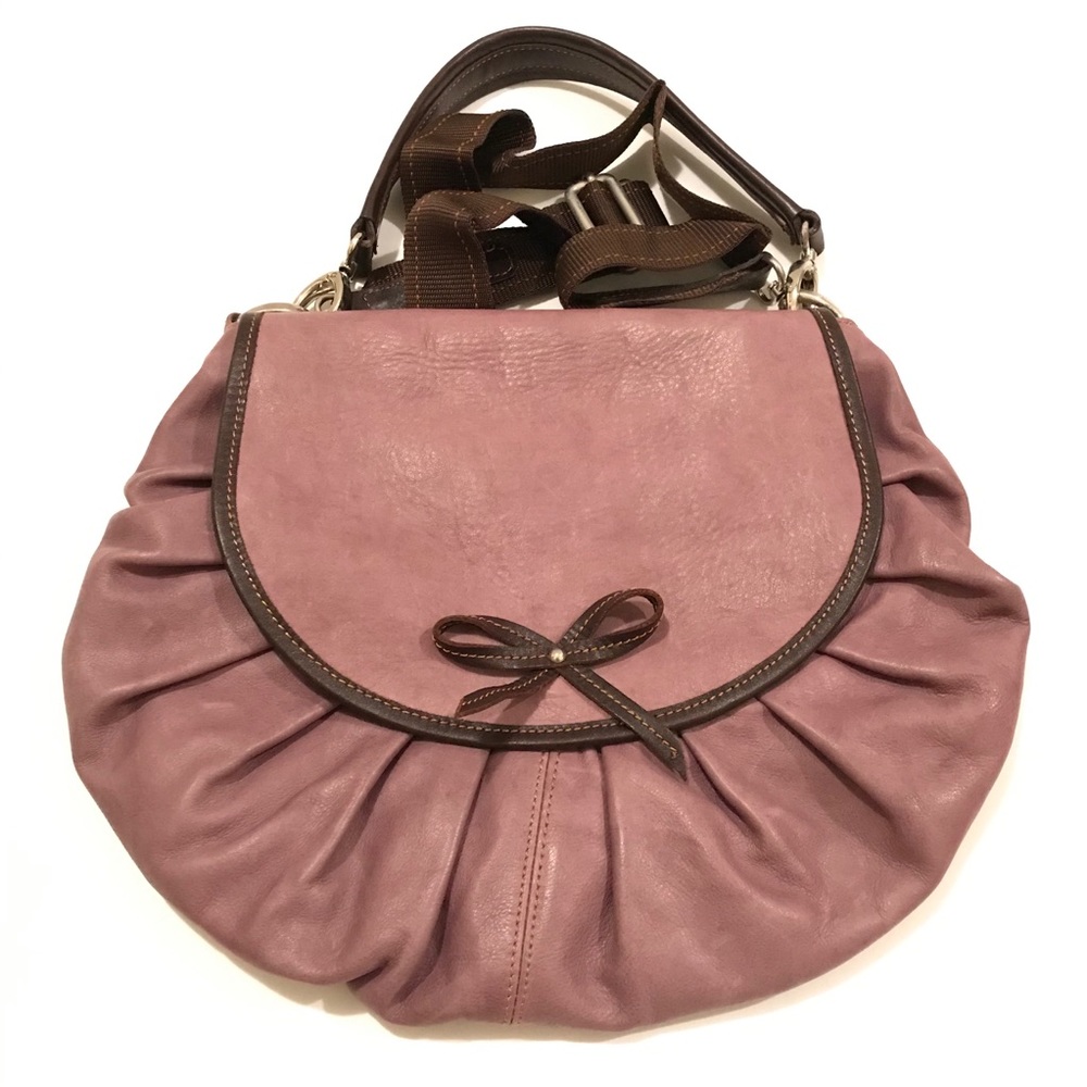 Sofia C. Purple Leather Bag